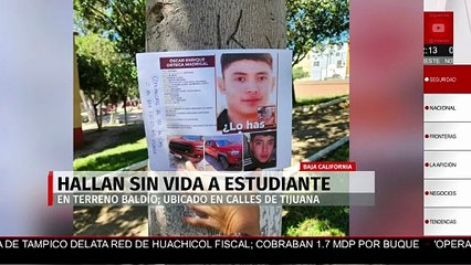 Hallan sin vida a estudiante en un terreno baldío de Baja California