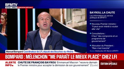 Crise politique: "Je pense qu'Emmanuel Macron doit partir", affirme Manuel Bompard, coordinateur de La France insoumise