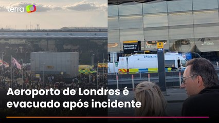 Terminal do Aeroporto de Londres é evacuado após incidente com material perigoso