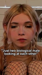 Just two biological male looking at each other