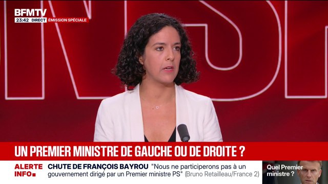 Chute du gouvernement Bayrou: Le projet politique macroniste, basta , fustige Manon Aubry, députée européenne LFI