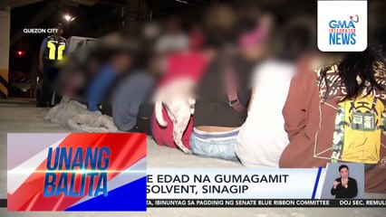 17 menor de edad na gumagamit umano ng solvent, sinagip | Unang Balita