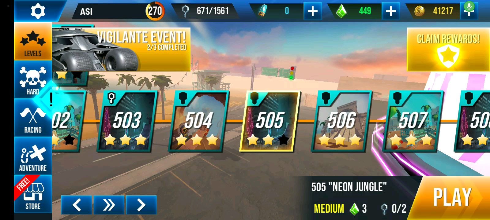 Stunt Car Extreme Level 505 "NEON JUNGLE"