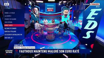 Hunckler confirme Fauthoux dans ses fonctions malgré l'élimination des Bleus à l'Euro - Basket