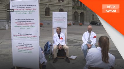Petugas perubatan Swiss protes lapar desak kerajaan tegas terhadap Israel