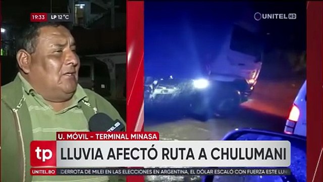 “La carretera está un desastre”: Choferes se quejan por el mal estado de la ruta a los Yungas de La Paz