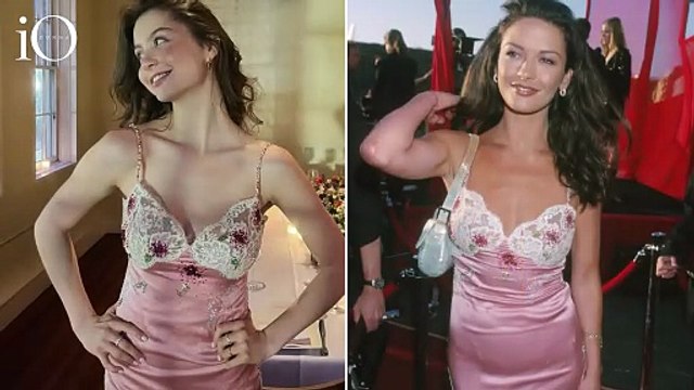 Con l'abito di mamma di 25 anni prima: Carys Douglas è uguale a Catherine Zeta-Jones