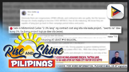 Pagiging state witnesses ng mag-asawang discaya, taktika lang umano para makaligtas sa kaso ayon kay Pasig City Mayor Vico Sotto | Denisse Osorio