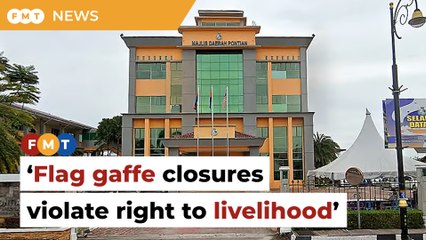 Forced closures over flag gaffe violates right to livelihood, says lawyer