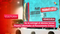 13º Premio Libertador al Pensamiento Crítico CULTURA EDICIÓN CENTRAL 08-09-2025