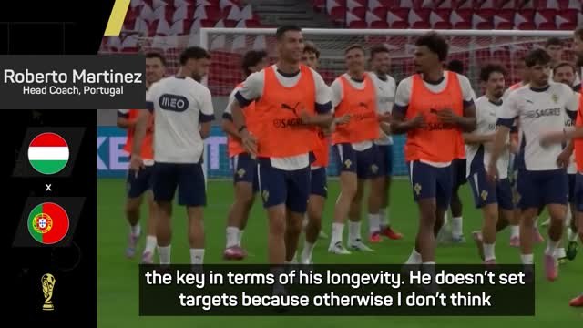Ronaldo 'not setting targets' like World Cup glory - Martinez