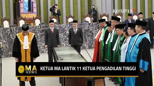 Ketua MA Sunarto Resmi Lantik 11 Ketua Pengadilan Tinggi di Jakarta - MA NEWS