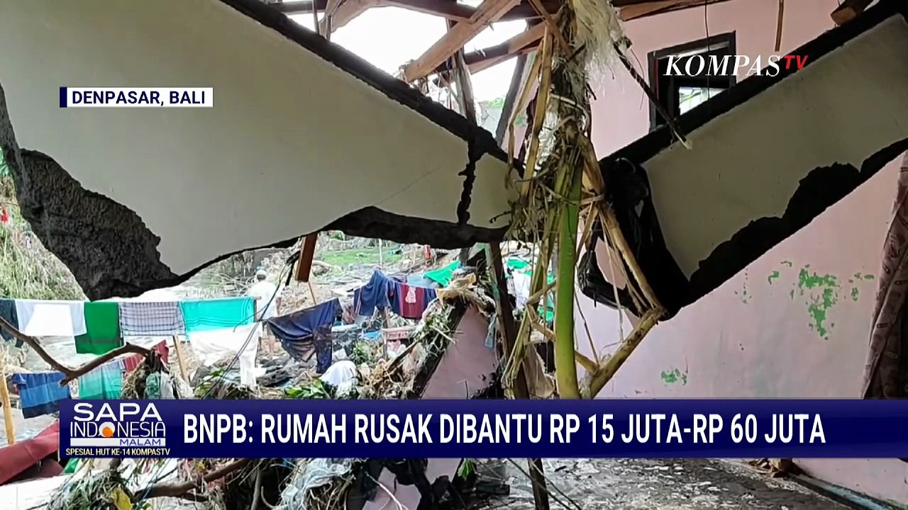 Kepala BNPB Sebut Rumah Rusak Akibat Banjir di Bali akan Diberi Bantuan Rp15 Juta-Rp60 Juta