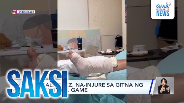 Mikael Daez, na-injure sa gitna ng basketball game | Saksi