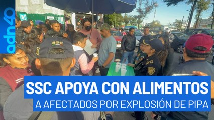 Solidaridad en acción. SSC brinda alimento y apoyo a familias afectadas por explosión de gas LP