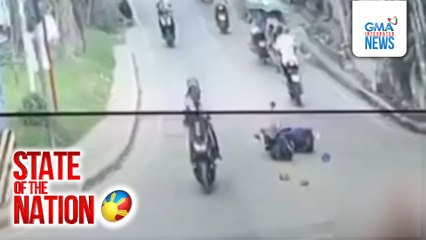 Nakainom na rider, sumemplang nang subukang mag-beat the red light | SONA