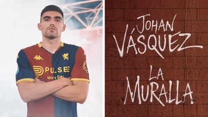 Johan Vásquez renueva con el Genoa: ''La Muralla se queda aquí''