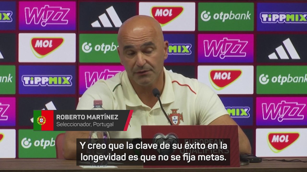 Roberto Martínez, sobre Cristiano Ronaldo: "Tiene hambre de ser el mejor"