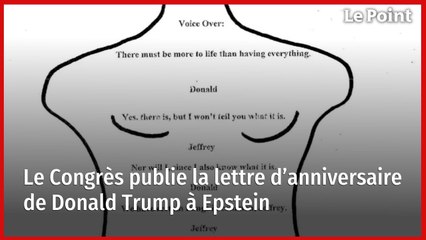 Le Congrès publie la lettre d’anniversaire de Donald Trump à Epstein