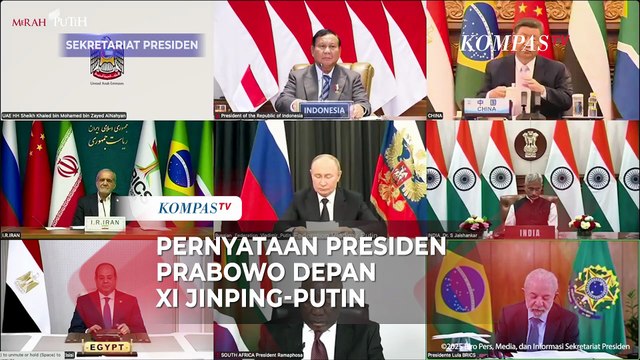 [FULL] Pernyataan Prabowo di Depan Xi Jinping-Putin pada Rapat BRICS: Singgung Dunia Standar Ganda