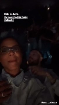 Christina Milian et M.Pokora au concert de Drake à Paris le 8 septembre à l'Accor Arena - Instagram