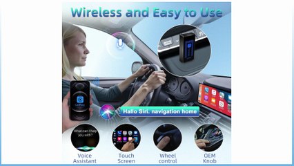 Adaptador inalámbrico CarPlay Alltolink 2025 – Convierte tu CarPlay con cable en inalámbrico (Amazon)