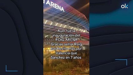 Las rrss aplauden el Roig Arena con dardo a Sánchez: "Has hecho más por Valencia que Sánchez en 7 años"