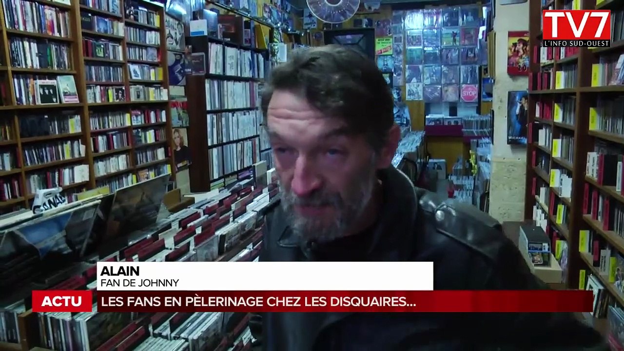 Johnny Hallyday – Mort du 6 Décembre 2017 | TV7 L’Actu Bordeaux – Le Deuil des Fans