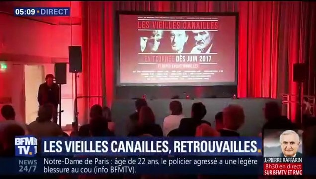 Johnny Hallyday – 07 juin 2017 | BFM TV – Retrouvailles avec les Vieilles Canailles
