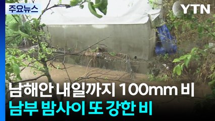 [날씨] 제주도 호우특보...내일까지 제주·남해안 80mm↑ / YTN
