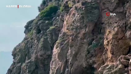 Antalya'da herkes falezlerde mahsur kaldığını düşünürken gerçek apayrı çıktı