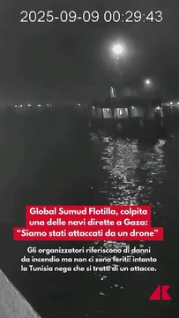 Global Sumud Flotilla, mistero sull’attacco al largo della Tunisia