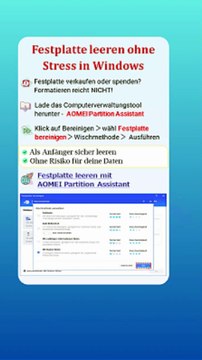 👉 Festplatte leeren in Windows 10: So geht’s sicher & dauerhaft!