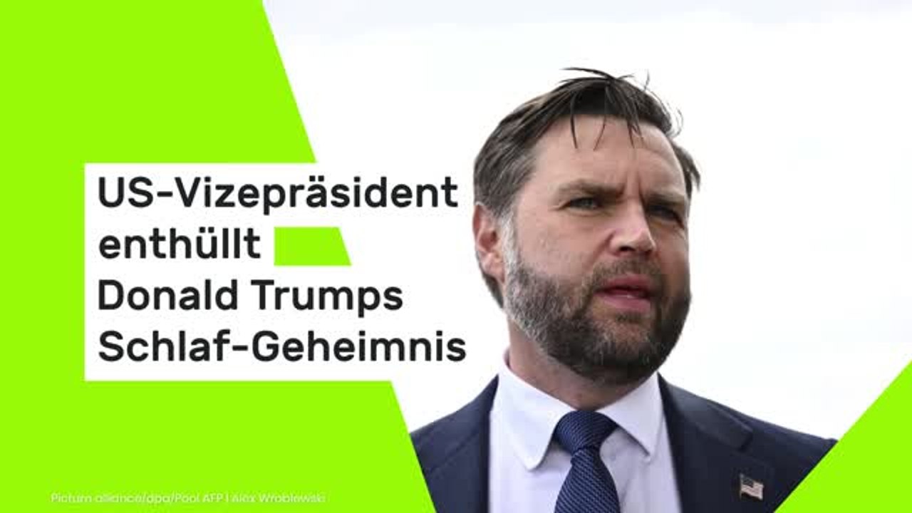 US-Vizepräsident enthüllt Donald Trumps Schlaf-Geheimnis