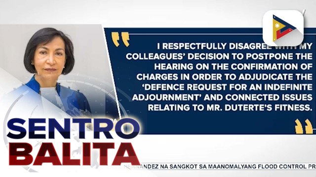ICC, ipinagpaliban ang nakatakdang confirmation of charges hearing ni dating Pres. Duterte