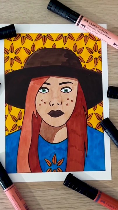 Illustration graphique avec les marqueurs #art #draw #dessin