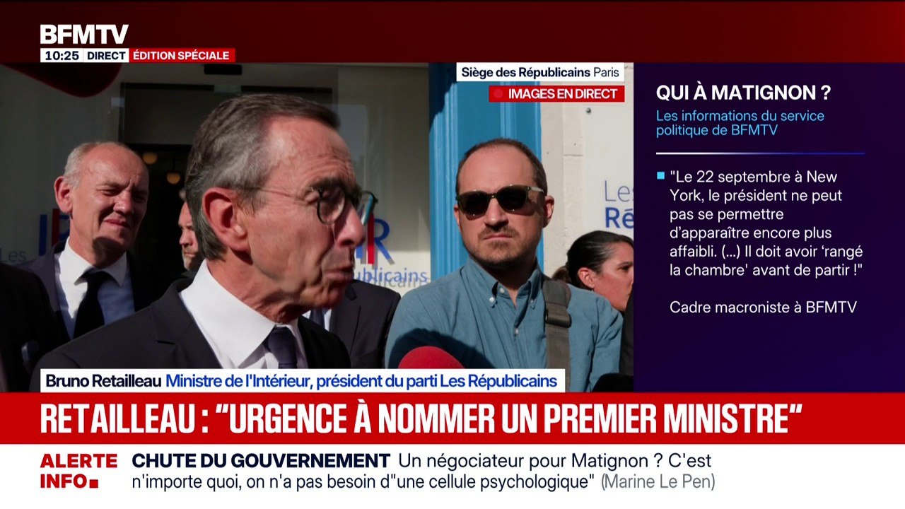 Bruno Retailleau se dit "vacciné" contre la dissolution