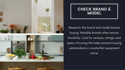 How To Evaluate Quality Kitchen Equipment In Online Listings