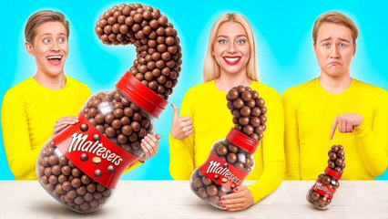 Big, Medium and Small Plate Challenge | Funny Food Recipes by Multi DO Challenge