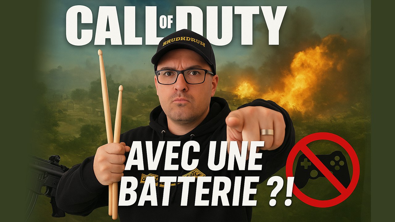Comment je joue à Call of Duty avec une BATTERIE 🎮🥁 (Explications des touches)