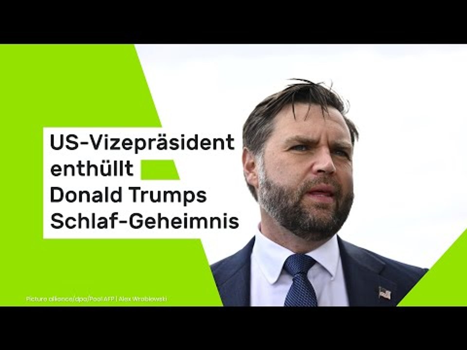 US-Vizepräsident enthüllt Donald Trumps Schlaf-Geheimnis