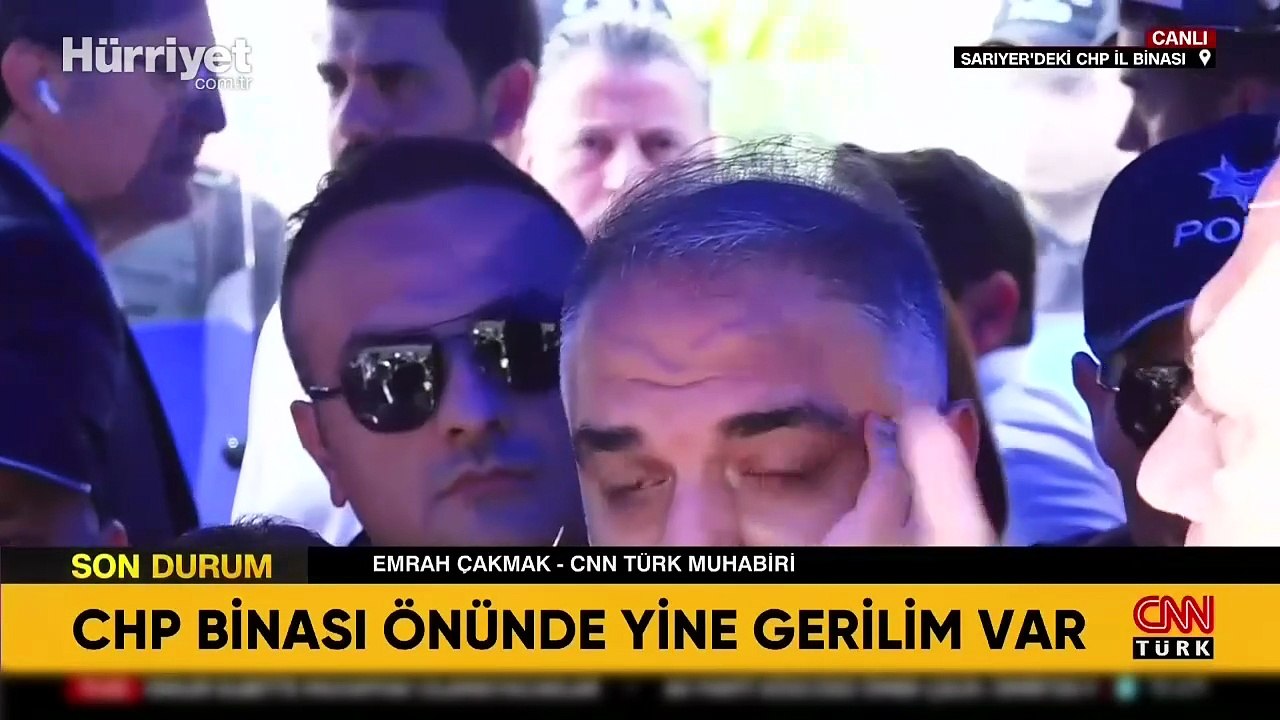 CHP il binası önünde gerginlik