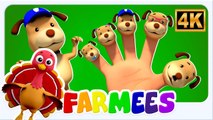 Dog Finger Family Song | Farmees Nursery Rhymes & Kids Songs | Learn Animals for Children