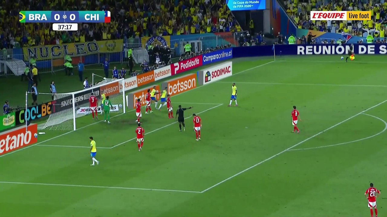 Résumé Brésil - Chili - Foot - Qualif. Coupe du monde