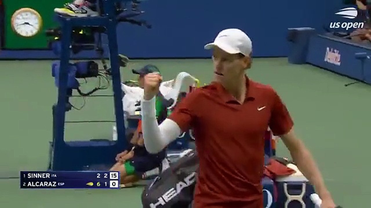 Tennis : Tournoi de Tennis du Grand Chelem de l'US Open 2025 Finale Simple Messieurs Jannik Sinner - Carlos Alcaraz (New-York,7 Septembre 2025)