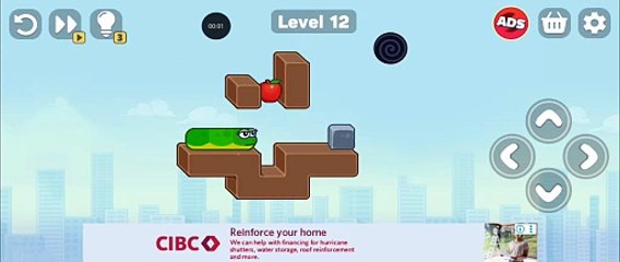 Snake Puzzle Slither To Eat Level 12
