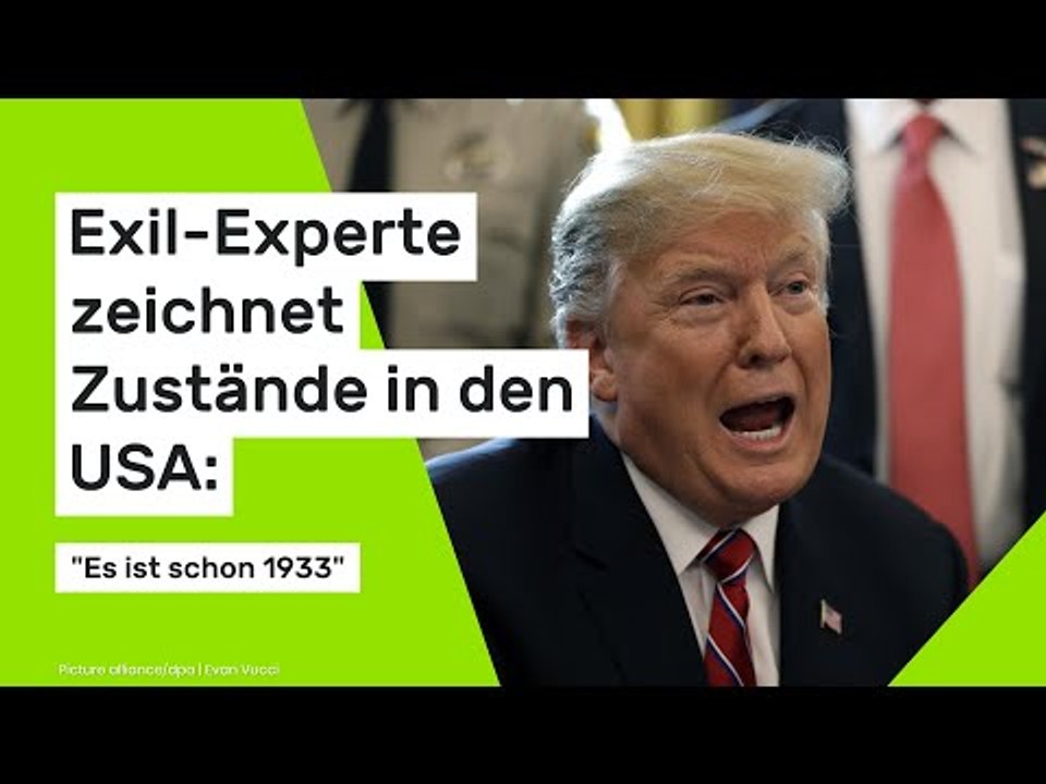 Donald Trump: Exil-Experte zeichnet Zustände in den USA: 'Es ist schon 1933'