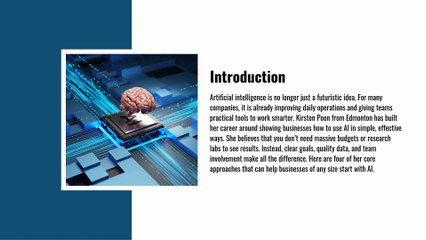 Kirsten Poon from Edmonton Shares 4 AI Approaches for Businesses