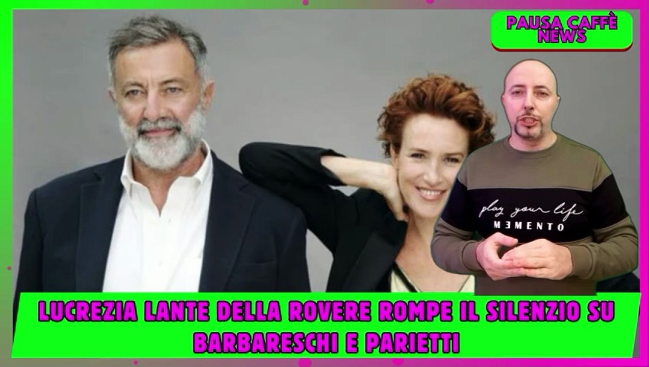 Lucrezia Lante Della Rovere rompe il silenzio su Barbareschi e Parietti