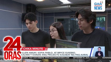 Allen Ansay, Sofia Pablo at Bryce Eusebio, kaliwa’t kanan ang projects kasabay ng pag-aaral | 24 Oras